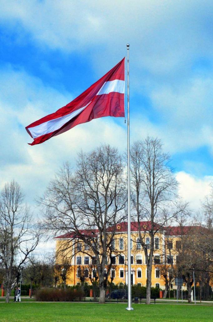 The Latvian flag